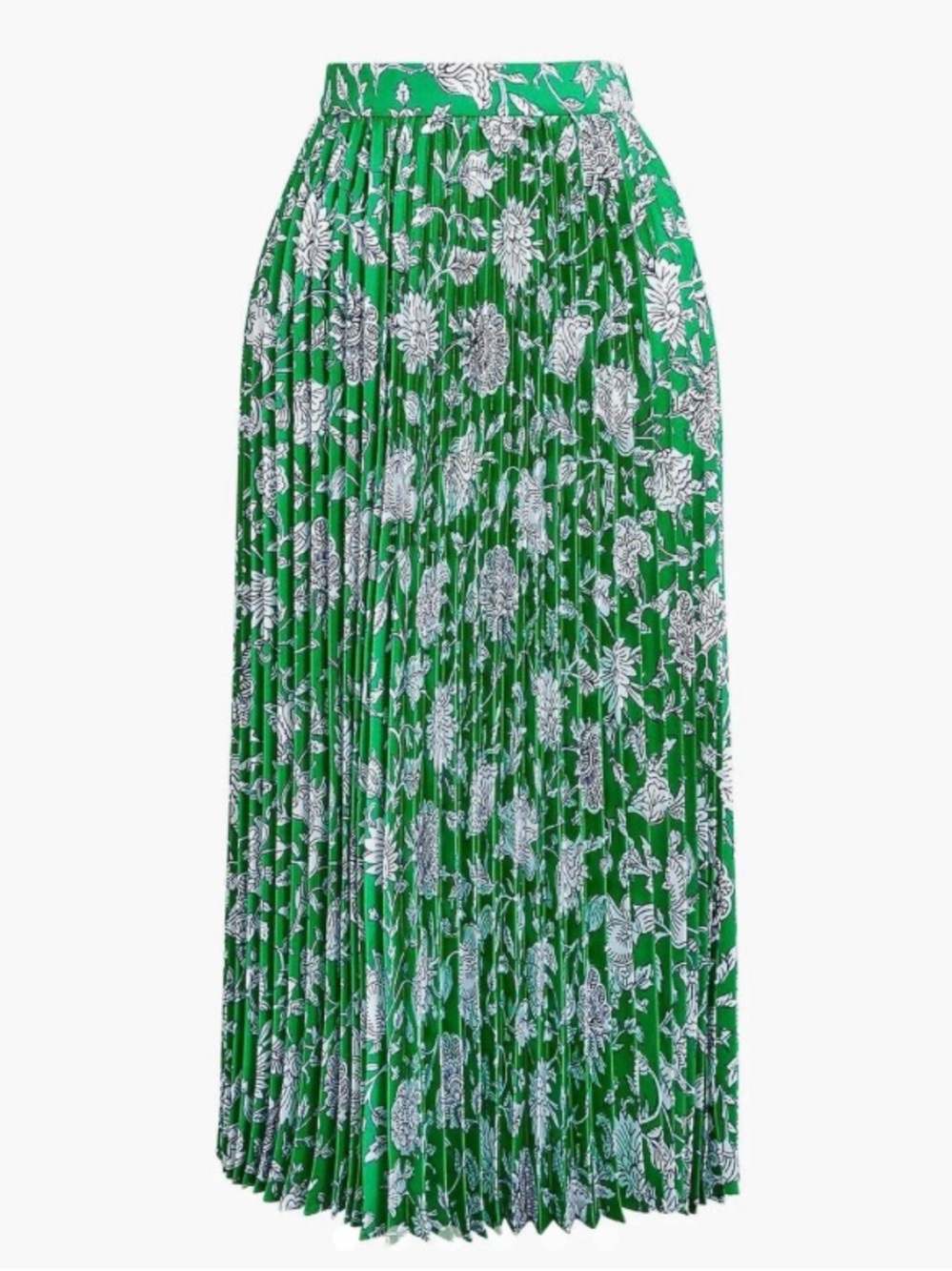 JCrew Factory pleated accordion midi skirt